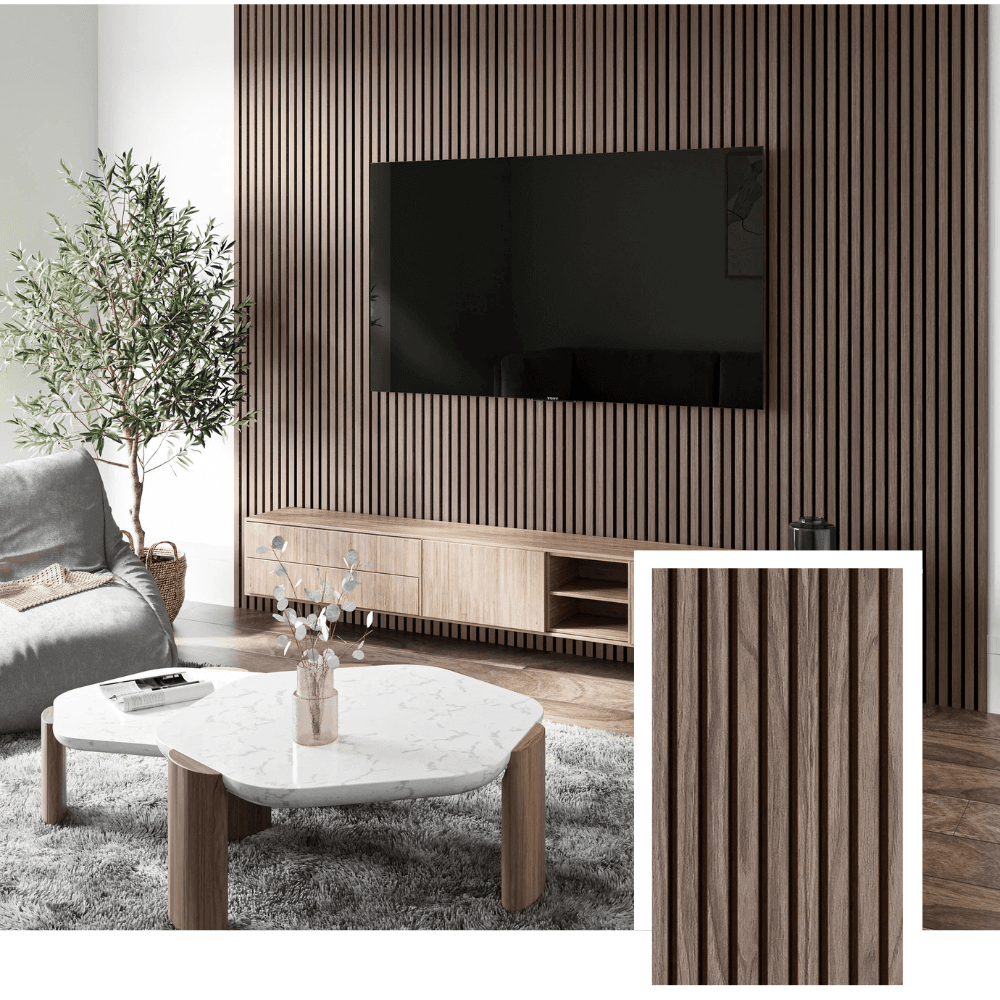 Akoestisch lattenpaneel — (2,7 m × 1,10 m)